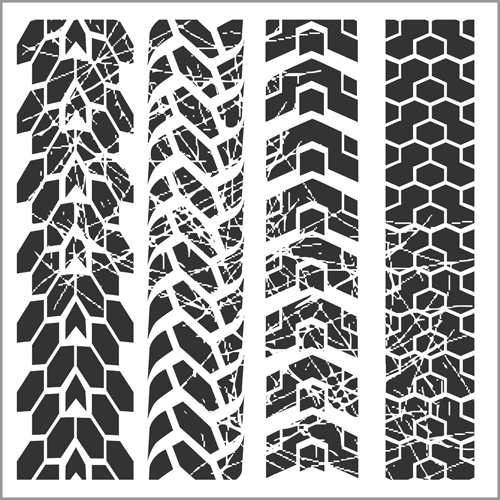 Grunge tire tracks design vector 01 track grunge design   