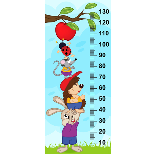 baby height measure cartoon styles vector 01 styles measure height cartoon baby   