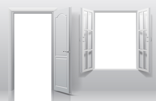 White doors with window vector template window white template doors   
