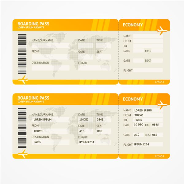 Airline Ticket Template Image 4
