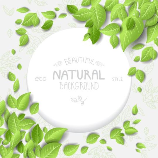 Eco style natural background vector 03 style natural eco background   