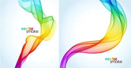 Colorful smoke background vector graphics smoke in colorful background   