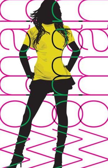 Fashion woman background hand drawn vector 08 woman hand fashion drawn background   