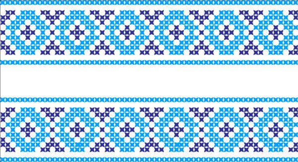 knitted fabric pattern border vector material set 07 pattern knitted fabric border   