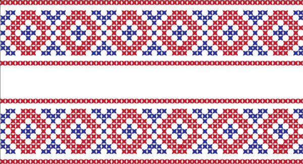 knitted fabric pattern border vector material set 06 pattern knitted fabric border   