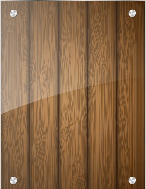 Wooden Board and glass backgrounds vector design wooden glass board   