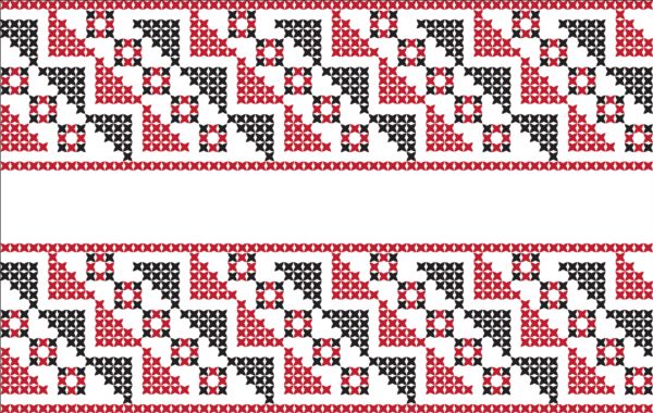 knitted fabric pattern border vector material set 05 pattern knitted fabric border   