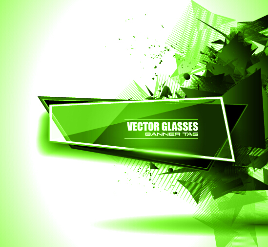 Glasses banner with geometric shapes background vector 11 shapes glasses geometric banner background   