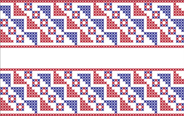 knitted fabric pattern border vector material set 04 pattern knitted fabric border   