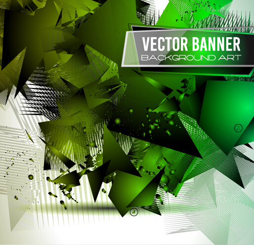 Glasses banner with geometric shapes background vector 09 shapes glasses geometric banner background   