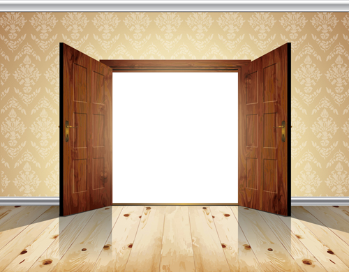 Exquisite wooden doors design vector 03 wooden doors   