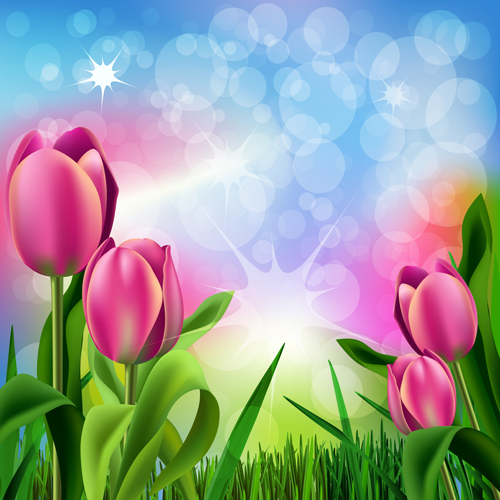 Spring flower beautiful backgrounds vectors 03 spring flower beautiful backgrounds   