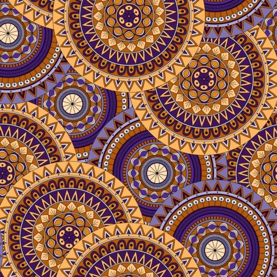 Round mandala seamless pattern vector 09 seamless round pattern Mandala   