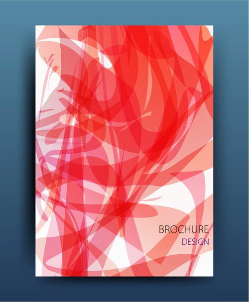 Business brochure cover red abstract vector cover business brochure abstract   