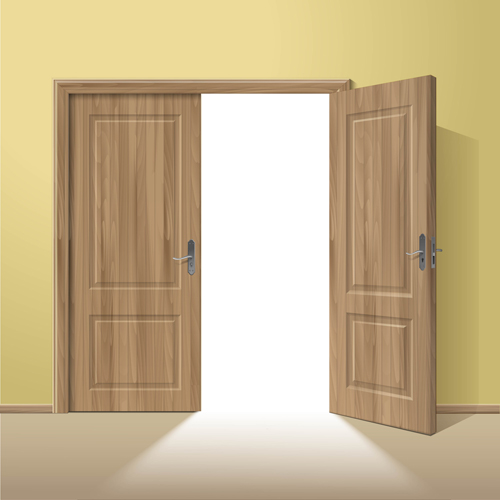 Exquisite wooden doors design vector 01 wooden doors   