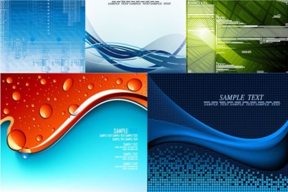 Set of desktop background vector desktop background   