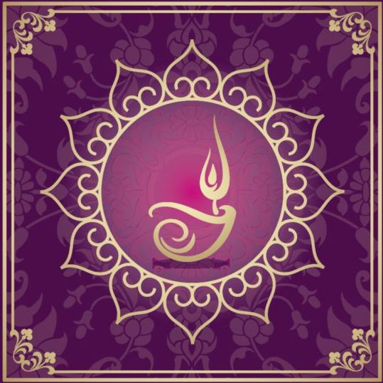 Indian style floral purple background vector 10 style purple indian floral background   
