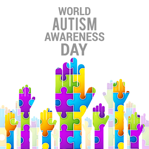 World autism awareness day poster vector 04 world poster awareness autism   