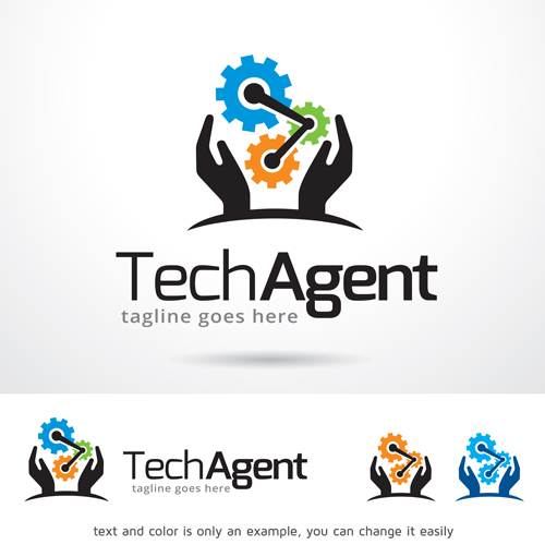 Tech Agent logo vector tech logo Agent   