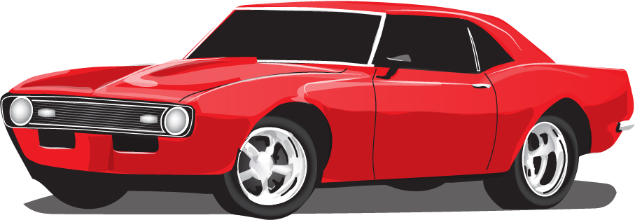 Red vintage car vector material 04 vintage red car   