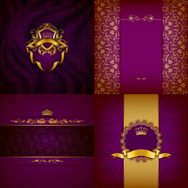 Ornate backgrounds with golden decoration vector 09 ornate golden decoration backgrounds   