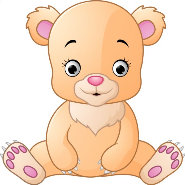 Cute teddy bear vector illustration 05 teddy illustration cute bear   