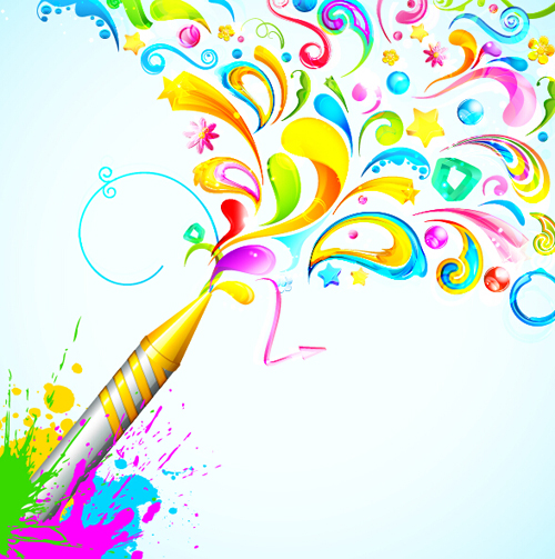 Holi creative background art vector 04 holi creative background   