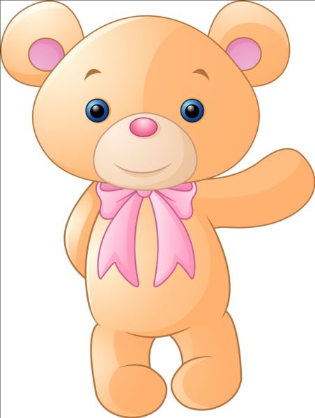 Cute teddy bear vector illustration 03 149124 teddy illustration cute bear   