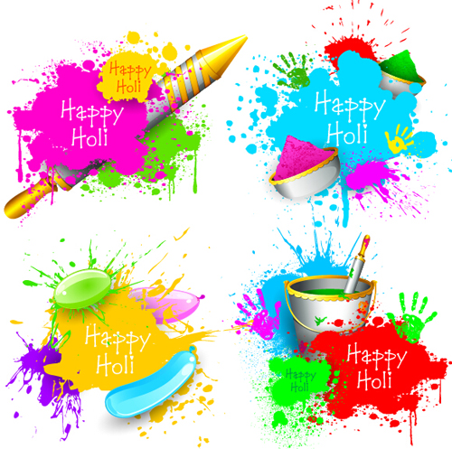 Holi creative background art vector 03 holi creative background   