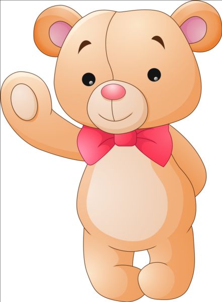 Cute teddy bear vector illustration 01 teddy illustration cute bear   