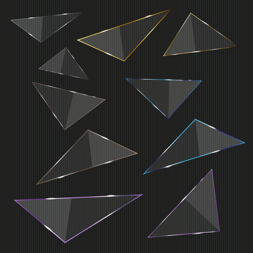 Glass triangle vector triangle glass   