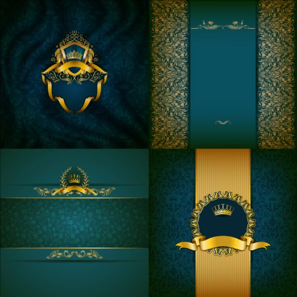 Ornate backgrounds with golden decoration vector 01 ornate golden decoration backgrounds   