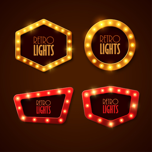 Neon light advertising labels vector 03 neon light labels advertising   