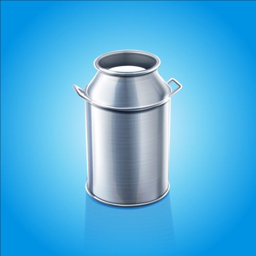 Stainless steel milk pail vector steel stainless pail milk   