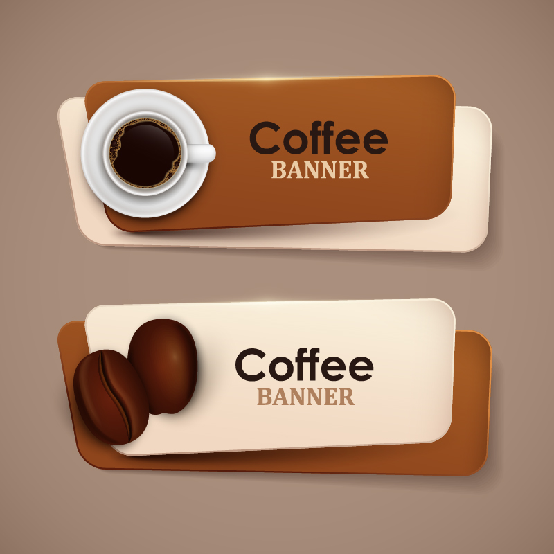 Creative coffee banners vector 03 creative coffee banners   