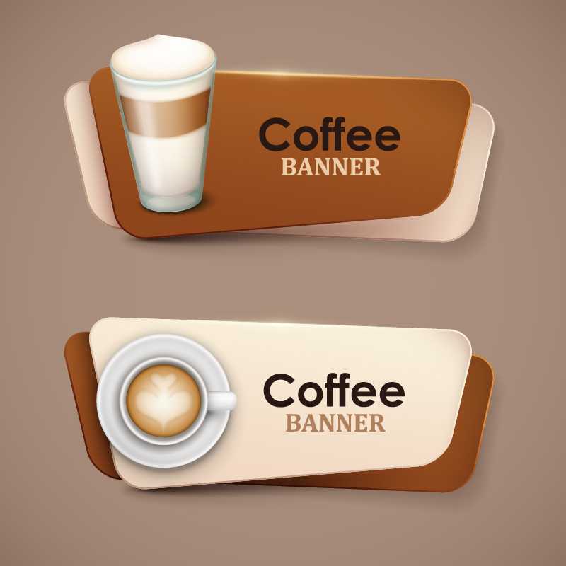 Creative coffee banners vector 02 creative coffee banners   