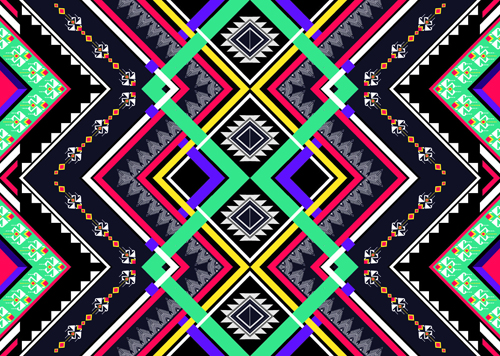 Seamless ethnic pattern design vector 10 seamless pattern ethnic design   