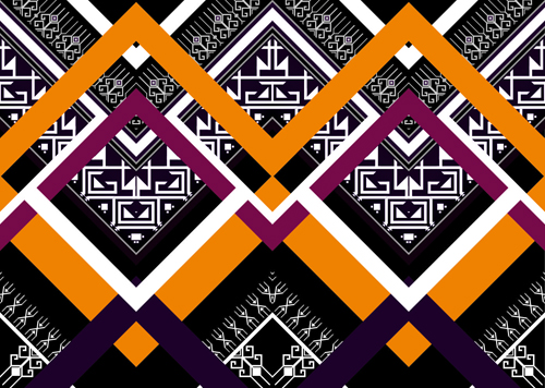 Seamless ethnic pattern design vector 08 seamless pattern ethnic design   
