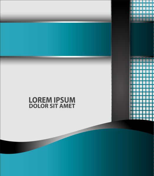 Light blue with black styles flyer and brochure cover vector 17 styles light flyer cover brochure blue black   