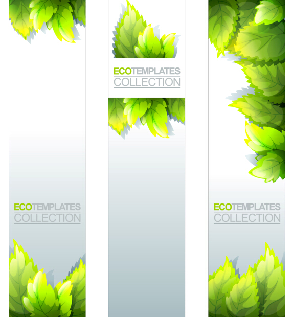 Eco banner template vector 01 template eco banner   