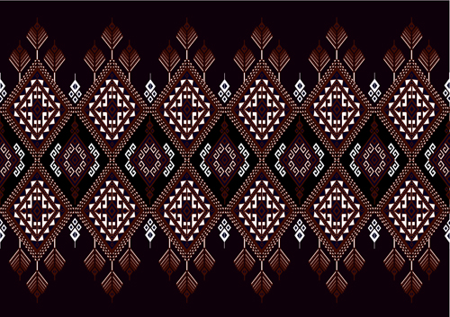 Seamless ethnic pattern design vector 04 seamless pattern ethnic design   