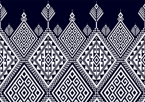 Seamless ethnic pattern design vector 03 seamless pattern ethnic design   