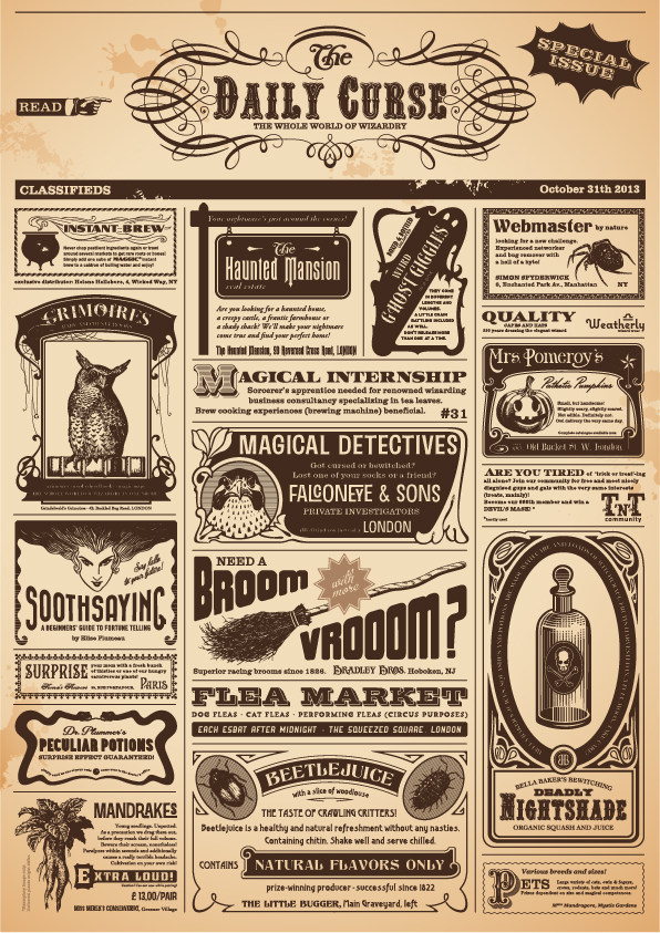 Vintage newspapers vector template 06 vintage template newspapers   