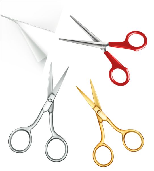 Scissors with white paper vector 03 white scissors paper   