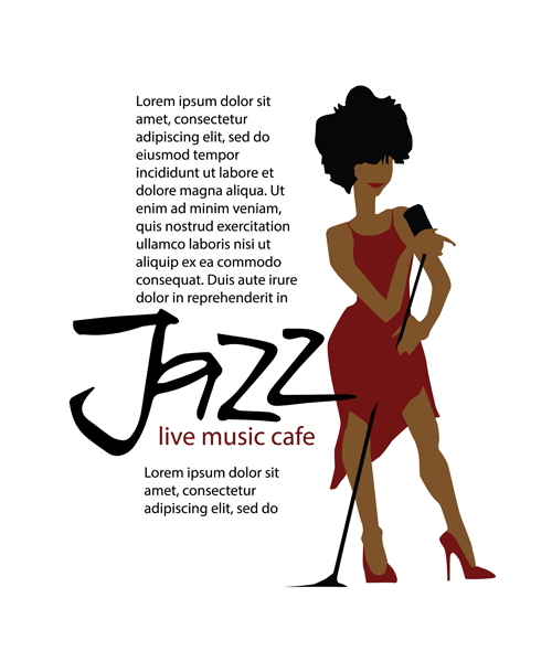 Jazz music poster vector 04 poster music Jazz   