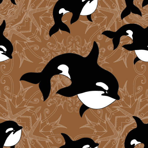 Dolphin with sea seamless pattern vector 03 seamless sea pattern dolphin   