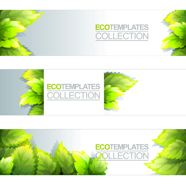 Eco banner template vector 02 template eco banner   