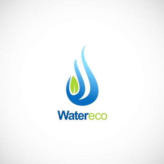 Water ecology vector logo water logo ecology   