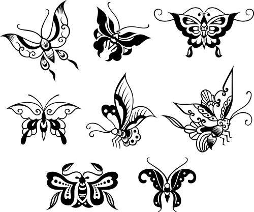 Beautiful decorative butterflies vector design 01 decorative butterflies beautiful   