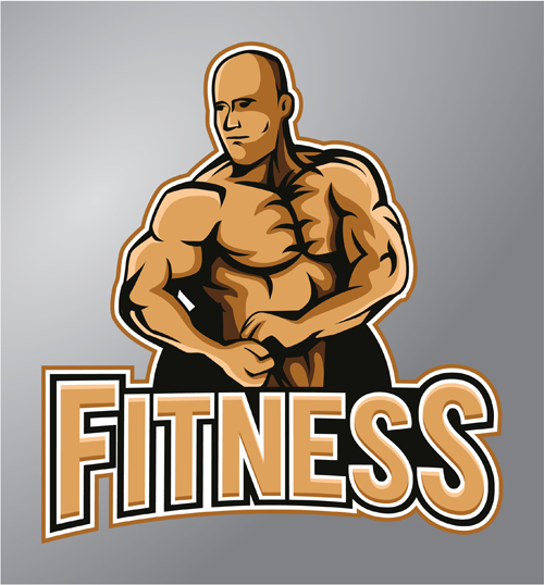 Fitness logo vector material logo fitness   